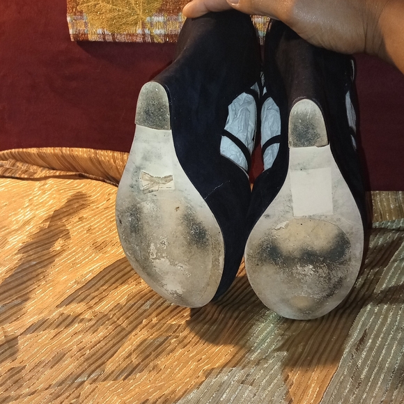Sexy Faux Suede Wedged Heels - Picture 4 of 6